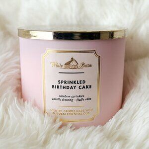 Bath and Body Works Sprinkled Birthday Cake Candle 3-Wick